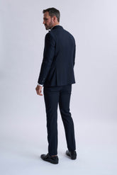Poletto 3 Piece Navy Tuxedo